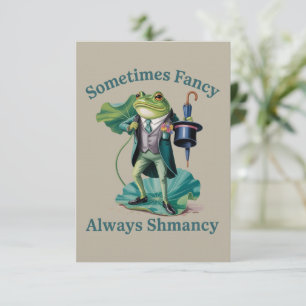 Invitation Grenouille Sarcastique Parfois Fantaisie Toujours 