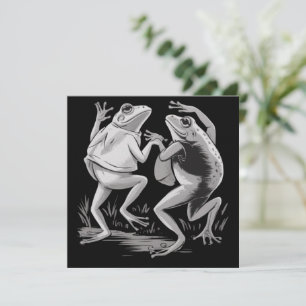 Invitation Grenouilles dansantes Toad Goblincore Académie som