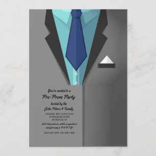 Invitation Grey Tux
