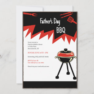 Invitation Gril BBQ chaud