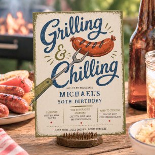 Invitation Griller & Réjouir Barbecue 50e Anniversaire