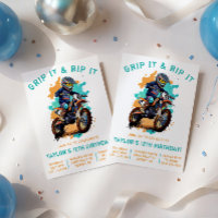 Grip It & Rip It! Motocross, anniversaire Dirt Bik