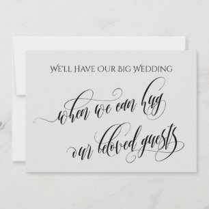 Invitation Gris Clair Quand On Peut Vous Accrocher Mariage Re