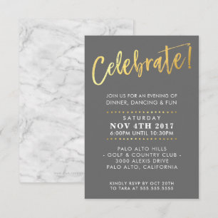 Invitation Gris FAIT SUR COMMANDE de partie de clôture de