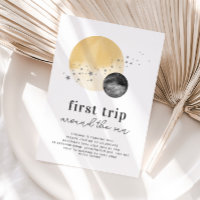 Gris Premier Voyage Autour Du Soleil Anniversaire