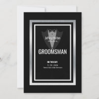 Groom en smoking, smoking noir et blanc 