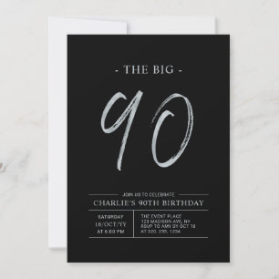 Invitation Gros Quatre-Vingt-Dix   Soirée 90ème Anniversaire 