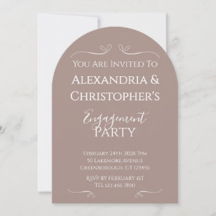 Invitation Groupe d'engagement Mariage simple