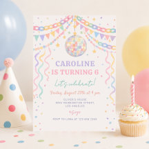 Guirlande de disco rétro pastel pour anniversaire