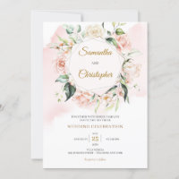 Guirlande florale rose boho eucalyptus or