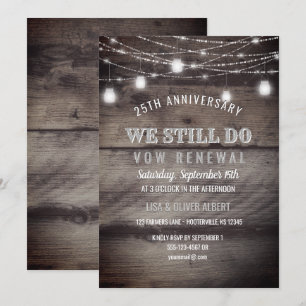 Invitation Guirlande rustique en jarre de brique en bois pour