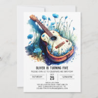 Guitare acoustique personnalisable Anniversaire