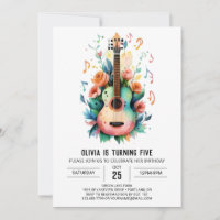 Guitare de ballade acoustique Anniversaire
