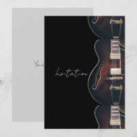Guitare Électrique Sur Fond Noir