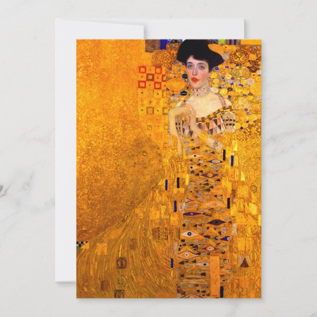 Invitation Gustav Klimt Portrait d'Adele Bloch Bauer (Devant)