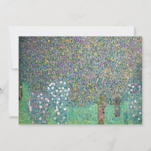 Invitation Gustav Klimt - Roseraies sous les Arbres
