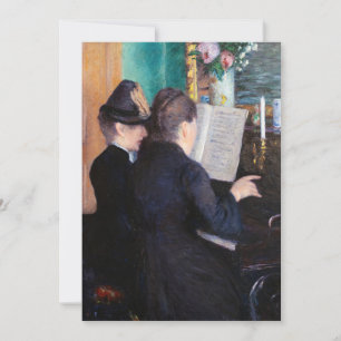Invitation Gustave Caillebotte - Leçon de piano