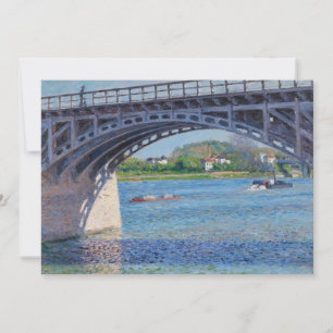 Invitation Gustave Caillebotte - Pont à Argenteuil et Seine