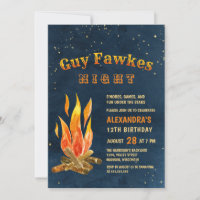 Guy Fawkes Fête de nuit Feu de feu d'artifice Anni