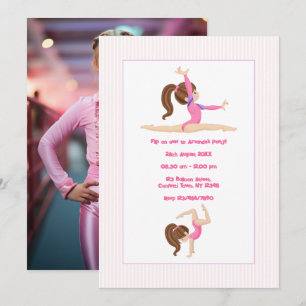 Invitation Gymnastique Fille Anniversaire Photo