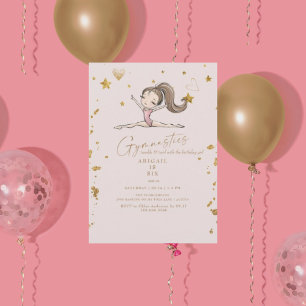 Invitation Gymnastique Tumble & Twirl Anniversaire Partie II