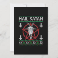 Hail Satan Goat Head Pentagram Funny Satané Vilain