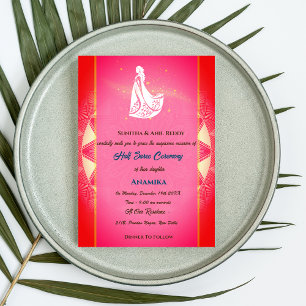 Invitation Half Saree Ritu Kala Samskara