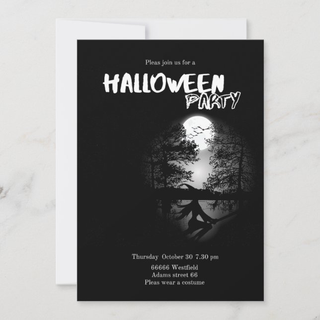 Invitation Halloween (Devant)