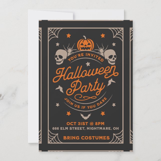 Invitation Halloween (Devant)