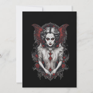 Invitation Halloween 13 vampire, b, monstre effrayant, horreu