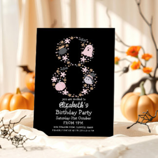 Invitation Halloween 8ème anniversaire