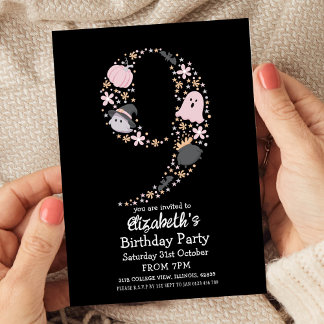 Invitation Halloween 9e anniversaire