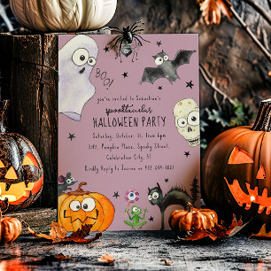Invitation Halloween amusant pour enfants mignons