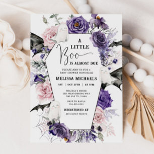 Invitation HALLOWEEN Baby shower Invitation, Un Petit Boo