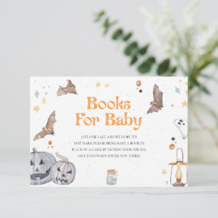 Invitation Halloween Baby showers Citrouilles Livres Pour Bab