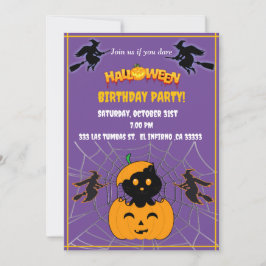 Invitation Halloween Bithday party