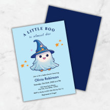 Halloween Bleu Un Petit Baby shower Boo