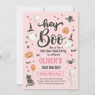 Invitation Halloween Boo Bash Invitation-Costume Parti Éffray