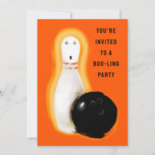 Invitation Halloween Bowling Party