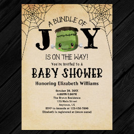 Invitation Halloween Bundle Of Joy Frankenstein Baby shower
