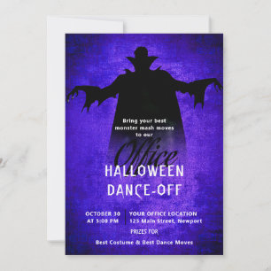 Invitation Halloween Bureau Partie Entreprise Dracula