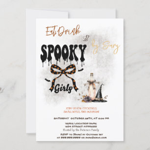 Invitation Halloween Chapeau et Nœud Papillon & Co