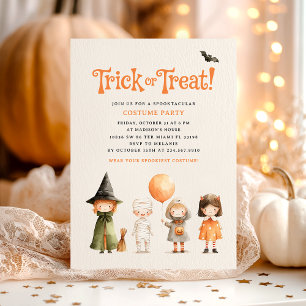 Invitation Halloween Costume Party Trick Treat