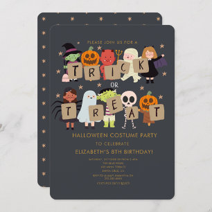 Invitation Halloween Costume Spooktacular Anniversaire