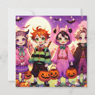 Invitation Halloween d'Anime Kid