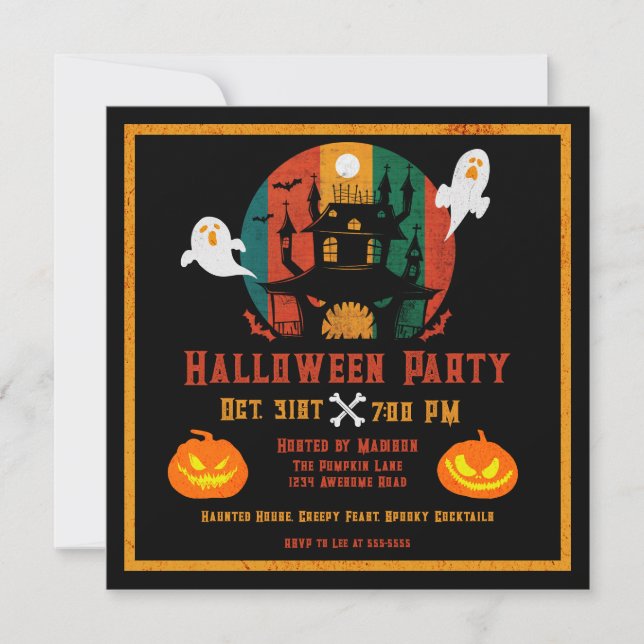 Invitation Halloween de Grunge Haunge (Devant)