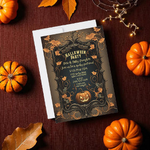 Invitation Halloween de style vintage - personnali
