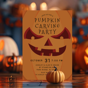 Invitation Halloween déplaisant Carvages