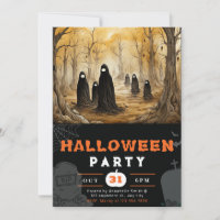 Halloween des gens effrayants de la forêt éffrayan