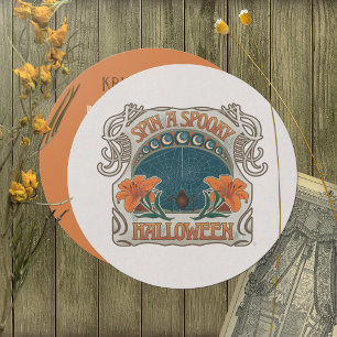 Invitation Halloween éffrayant Style Vintage foncé Whimsy